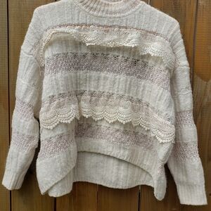 Zara Cream Sweater Medium